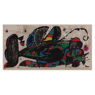 JOAN MIRÓ (Barcelona, España, 1893 - Palma de Mallorca, España, 1983), Irán, de la serie Miró escultor, 1975, Firmada en plancha Lit...