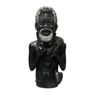 Denis Gatsi African Hand Carved Stone Shona Male Bust