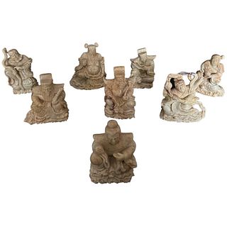 Original Hand Carved Asian Sculptures / Figurines