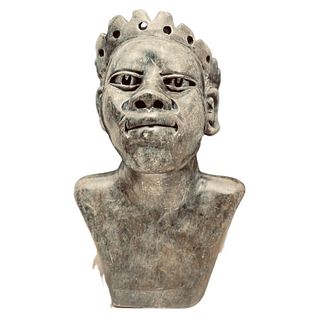 African Hand Carved Stone Shona Male Bust