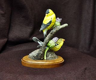 Paul Brunelle's "Goldfinches" Original Sculpture