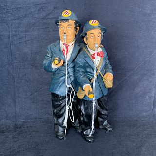 Laurel and Hardy Police Officers Vintage Statue