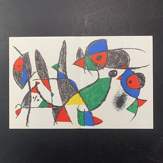 Joan Miro, "Original Lithograph IX" Reproduction Print