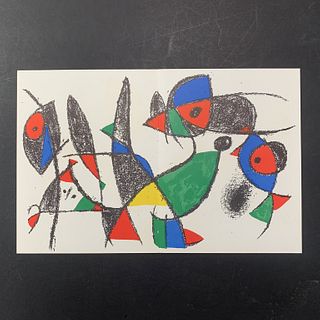 Joan Miro, "Original Lithograph IX" Reproduction Print