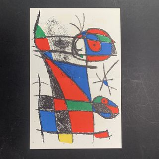 Joan Miro, "Original Lithograph VI" Reproduction Print