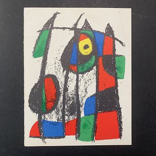 Joan Miro, "Original Lithograph VII" Reproduction Print