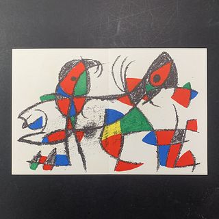 Joan Miro, "Original Lithograph X" Reproduction Print