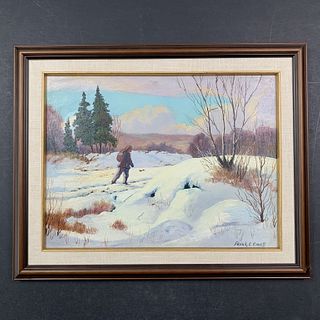 Frank E. Cavell's "Winter Stroll" Original