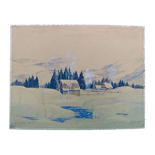 Graham Noble Norwell's "Winter Landscape" Original