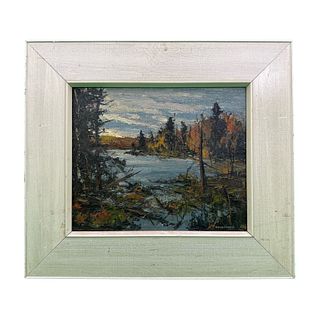 W.F. Griffiths' "October Macdonald Lake Haliburton" Original