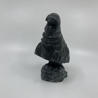 Joseph Quqqiaq's "Seal on Igloo" Original Inuit Carving