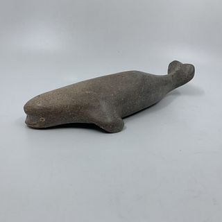 Johnnylee Akpalialuk's "Whale" Original Inuit Carving