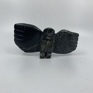 Gii Etungat's "Owl" Original Inuit Carving