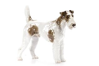 Rosenthal Porcelain Terrier Dog Figurine, Marked