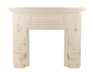 American Painted Pine Fireplace Surround