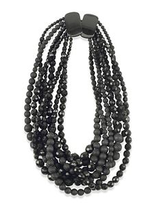 A Jay Strongwater multi-strand necklace