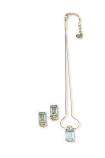A vintage Christian Dior jewelry set