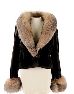 Rosenthal Sheared Mink and Silver Fox Jacket