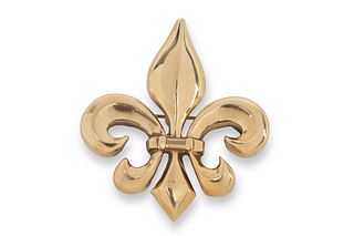 A Mignon Faget 14k gold and diamond statement brooch