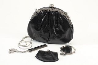 A Judith Leiber evening clutch purse