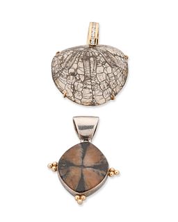 Two Mark Loren pendants
