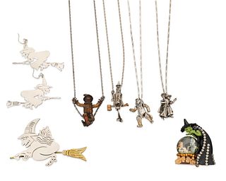 A group of "Wizard of Oz" jewelry items