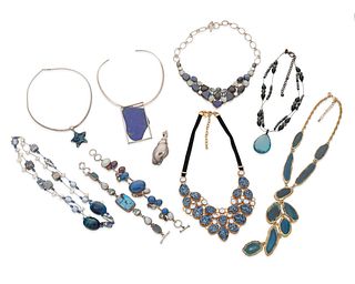 A group of costume jewelry