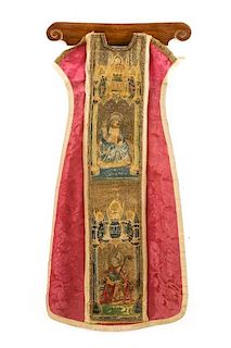 Embroidered Chausable Vestment, 18th C.