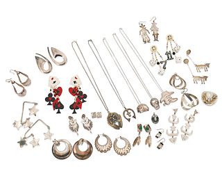 A group of Western-themed jewelry