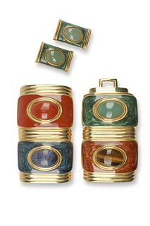 An Alexis Kirk enamel jewelry set