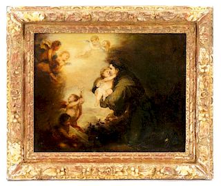 After Murillo, "Vision of Saint Anthony", Oil