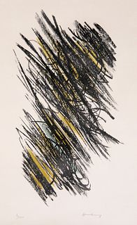 Hans Hartung, Untitled 2, Lithograph