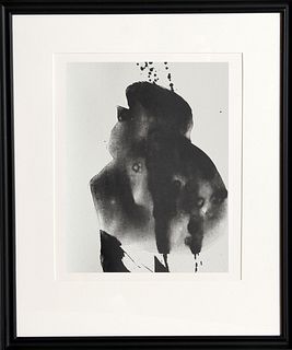 Robert Motherwell, Three Poems: Nocturne III, Lithograph on Japon with Chine Colle to Magnani paper