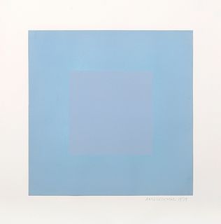 Richard Anuszkiewicz, Winter Suite (Light Blue with Blue), Intaglio Etching and Aquatint
