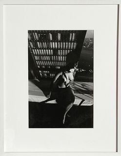Lucien Clergue, Nude on a Ledge, Gelatin Silver Print