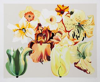 Lowell Blair Nesbitt, Island of Yellow Flowers, Screenprint