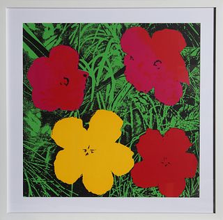 Andy Warhol, Flowers 1964, Screenprint Poster