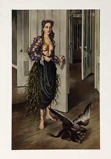Dorothea Tanning, Birthday (Self Portrait at age 30, 1942), Lithograph on Arches