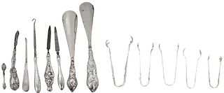 (13) Pc Sterling & Silver Plate Serving Utensils