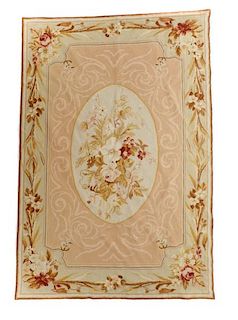Aubusson Style Hand Knotted Tapestry or Rug