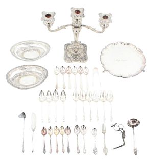 Collection of Silver Plate Hollow Ware Table Items