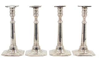 (4) Important Set of Sterling Candlesticks