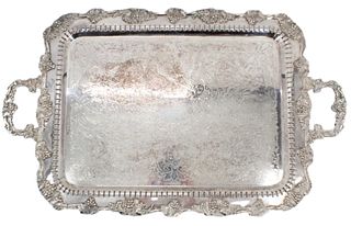 Ornate BSC Silver Plated Tray