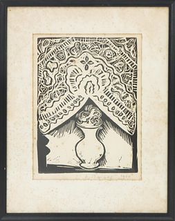 L.Bauche (1905-1930) French, Woodcut Print
