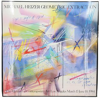 Michael Heizer Geometric Extraction Exhib. Poster
