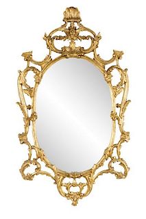 Italian Giltwood Rococo Style Wall Mirror