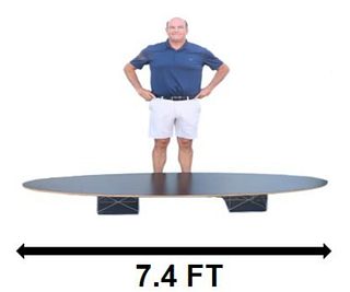 Eames Herman Miller "Surfboard" Table