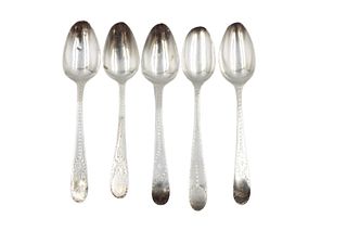 (5) English Sterling Silver Spoons 2.15 ozt