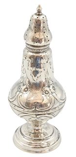 Early Gorham Coin Silver Sugar Shaker, 3.3 ozt