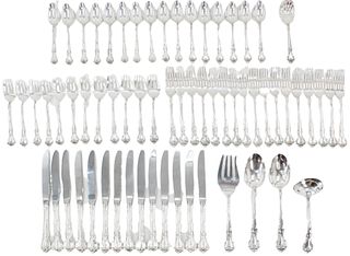 (64) Pc Reed & Barton Sterling Cutlery Set, 81 ozt
